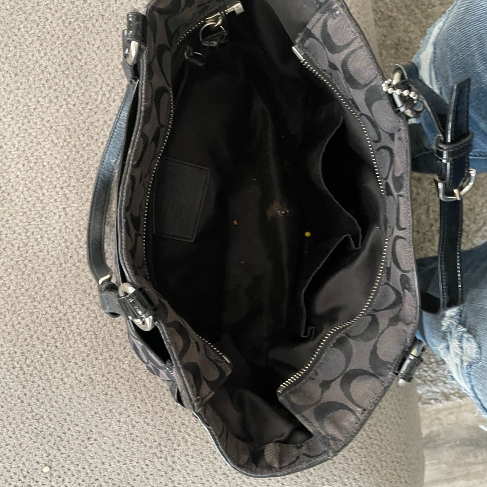 Black Signature Coach Purse